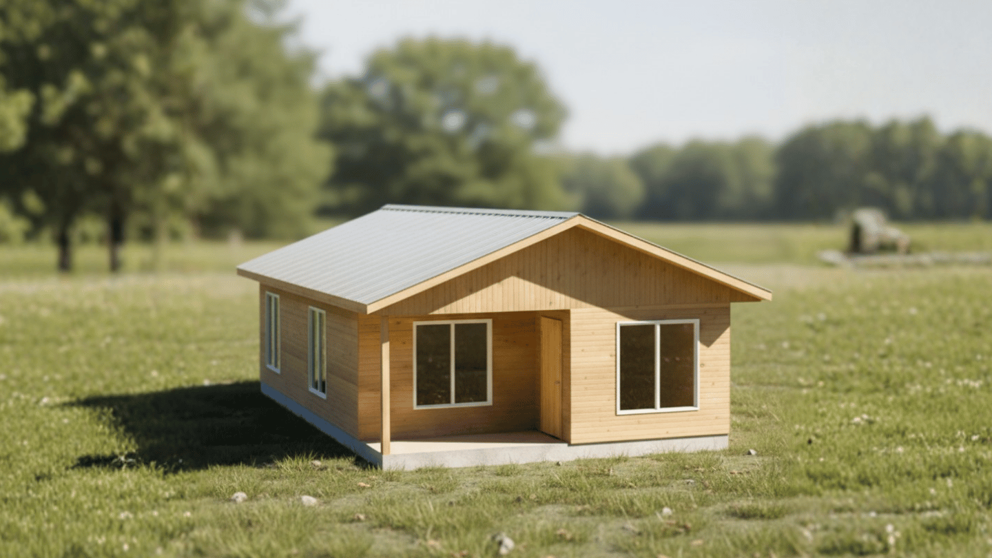Render oficial de Choapa de 54 m², Línea Clásica